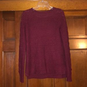 Burgundy soft sweater/shirt